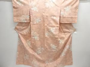 花模様織り出し十日町紬着物